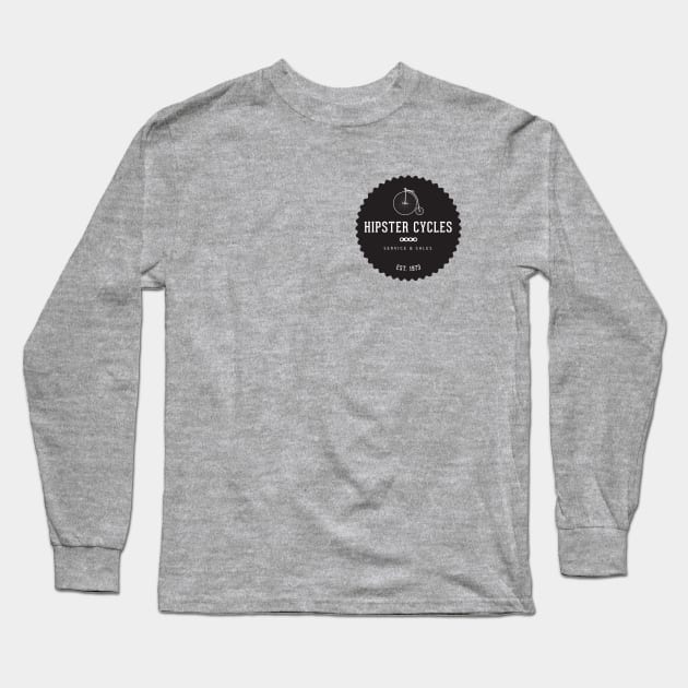 hipster cycles Long Sleeve T-Shirt by sketchfiles